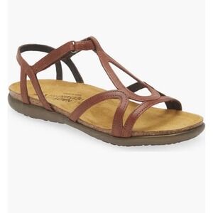 NAOT Dorothy Brown Leather Strappy Comfort Sandals Size 41 10